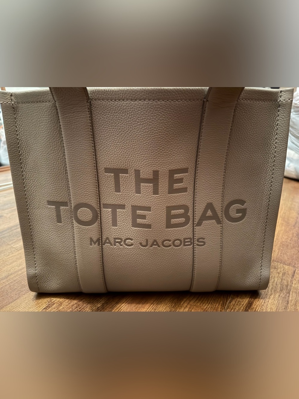 Marc Jacobs The Tote Bag - Large Gray Leather Tote